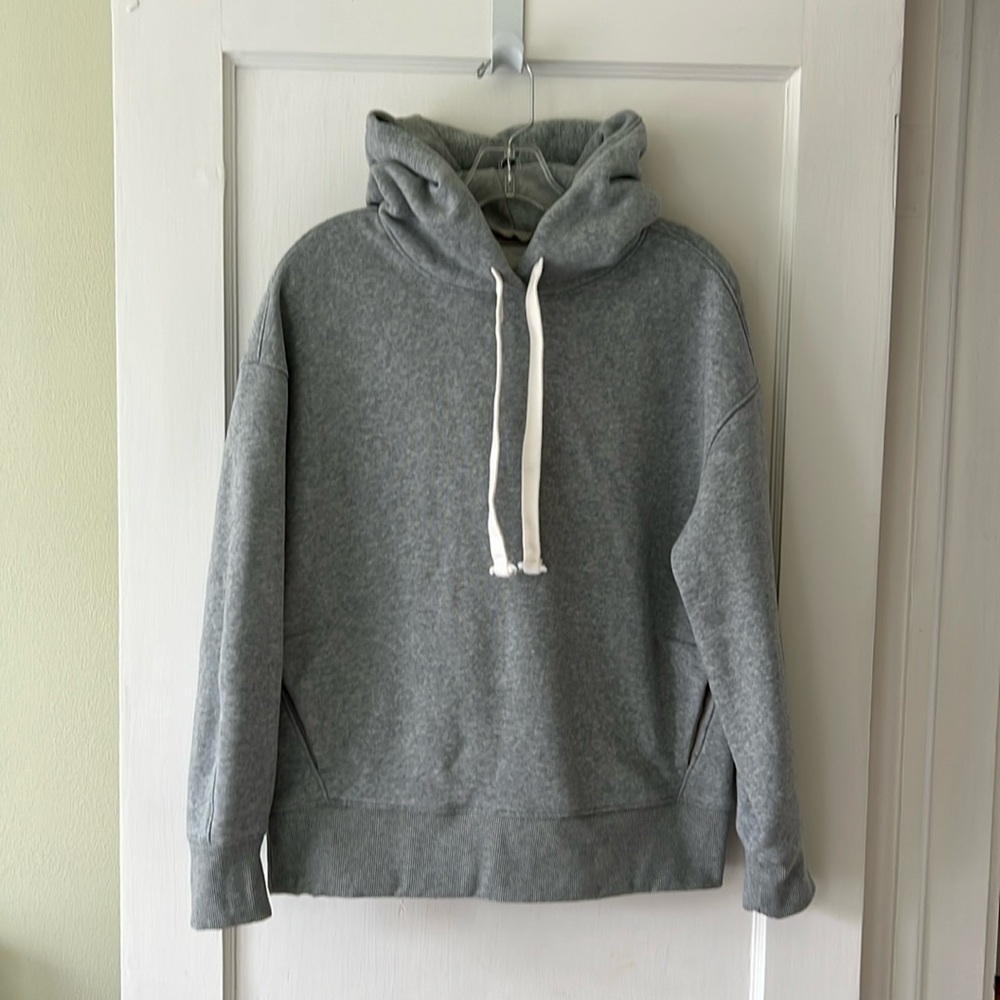 Everlane ReTrack Hoodie Heather Gray, XS